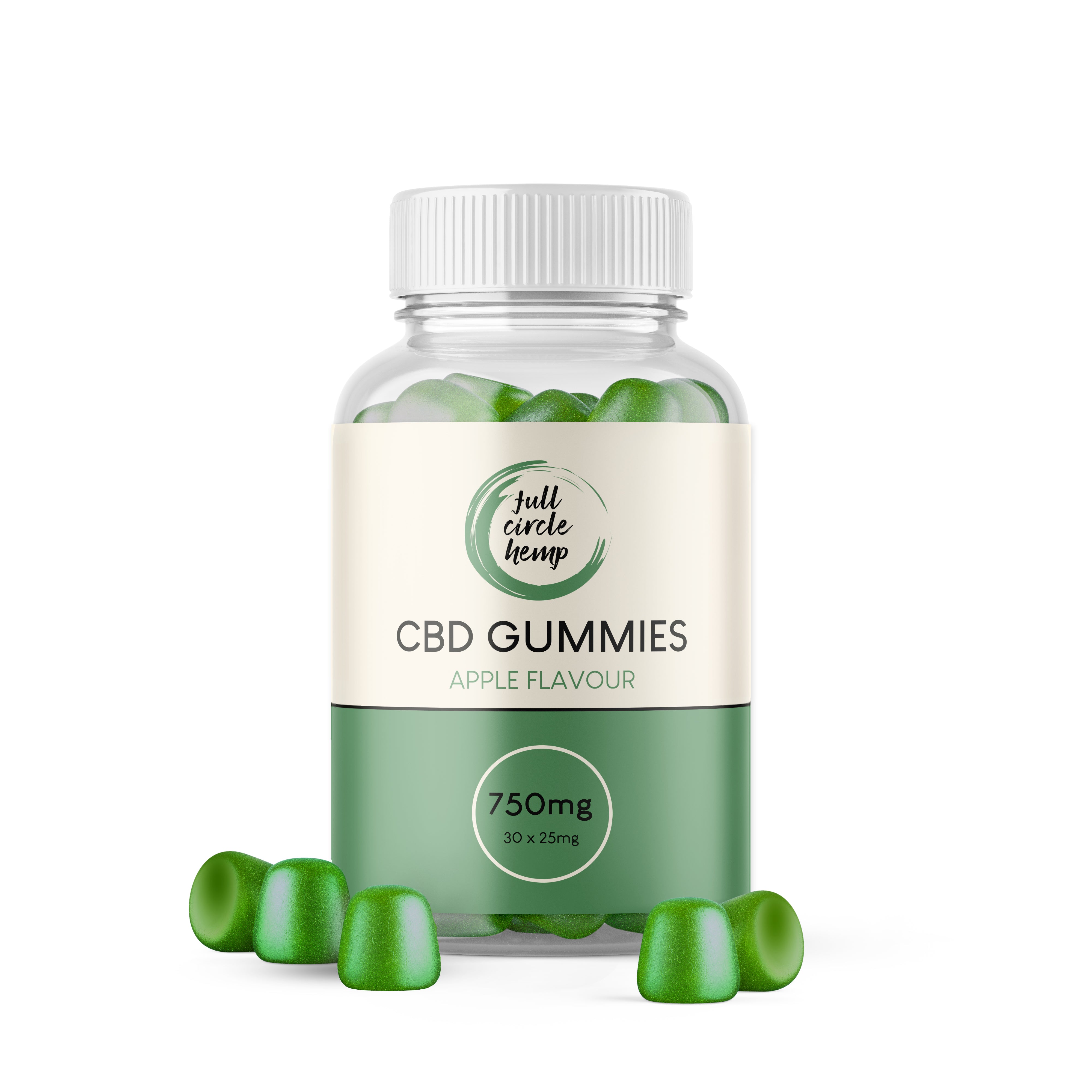 Cbd Apple Gummies 25mg Delicious Apple Flavour Gummies Ireland Full Circle Hemp 1507