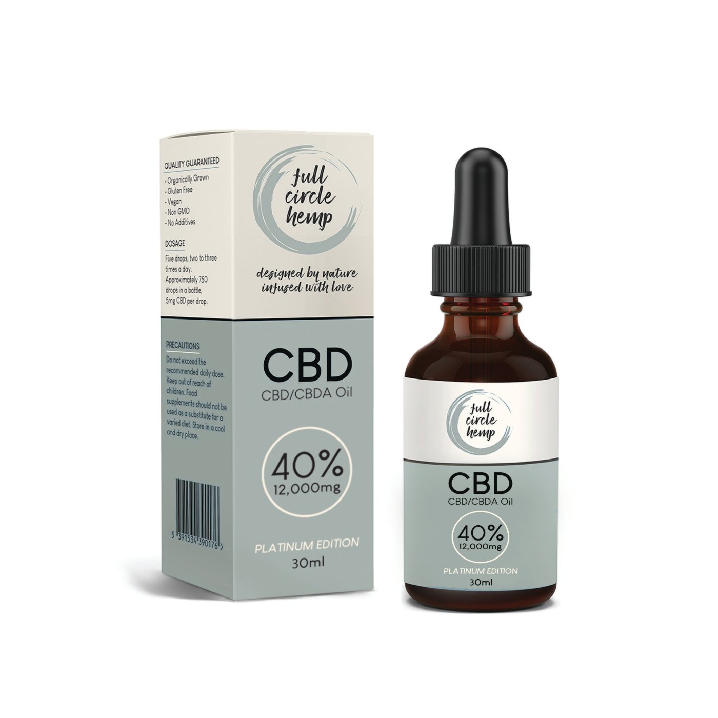 40% 30ml Full Spectrum CBD Oil by Full Circle Hemp Ireland