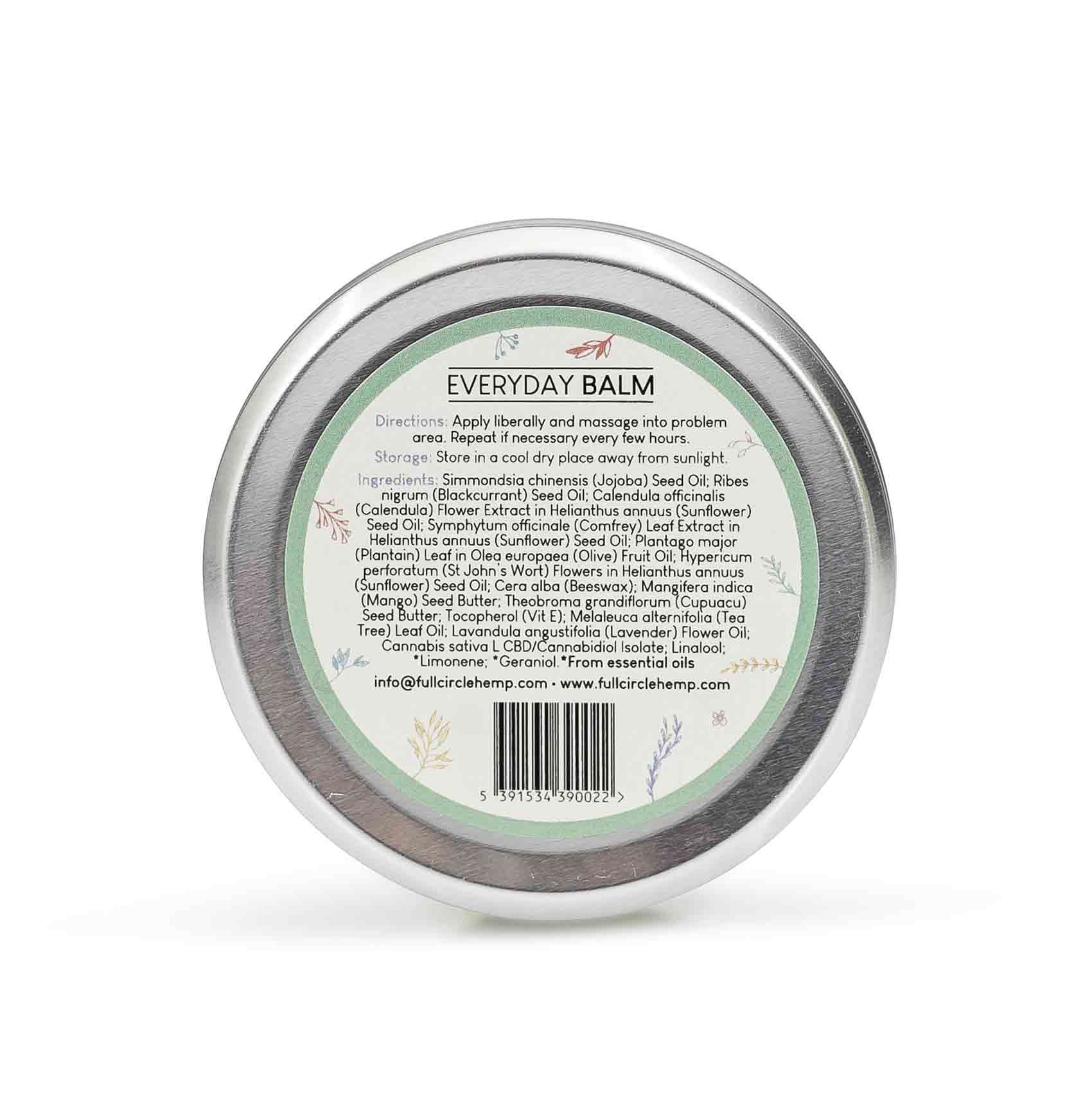 CBD Infused Botanical Skincare Everyday Balm from Full Circle Hemp Ireland