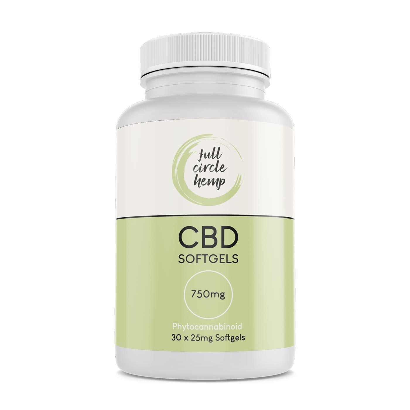 CBD Softgel 25mg Full Spectrum - From Full Circle Hemp