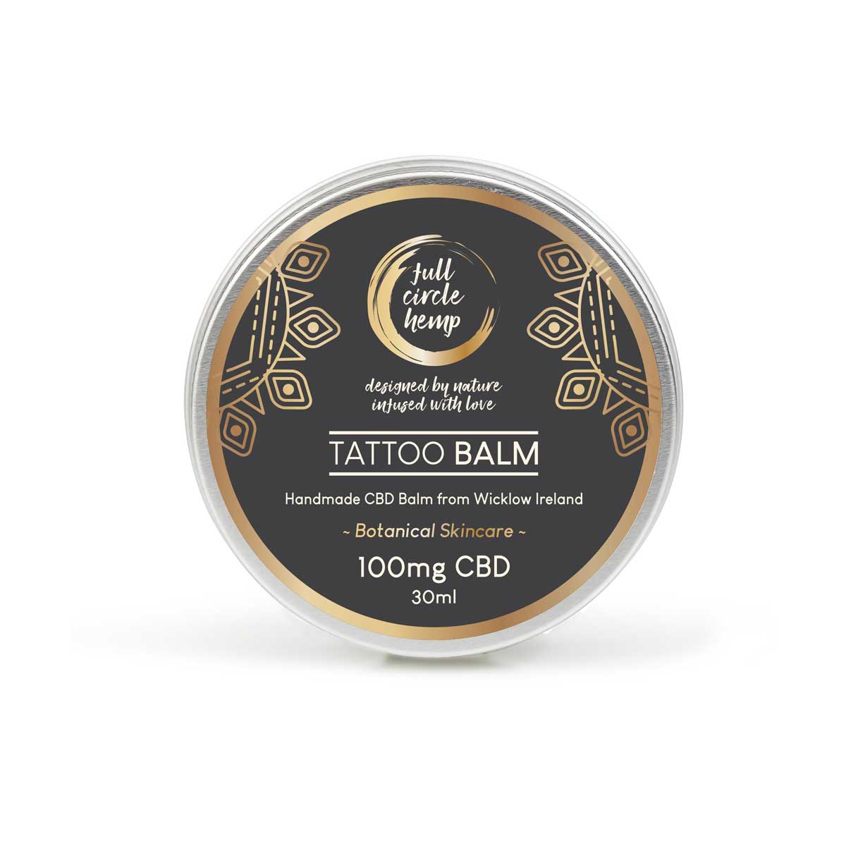 CBD Tattoo Balm | Healing Balm 30ml tin - Full Circle Hemp Ireland